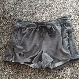Under Armour Gray Athletic Shorts Lightweight Moisture-Wicking